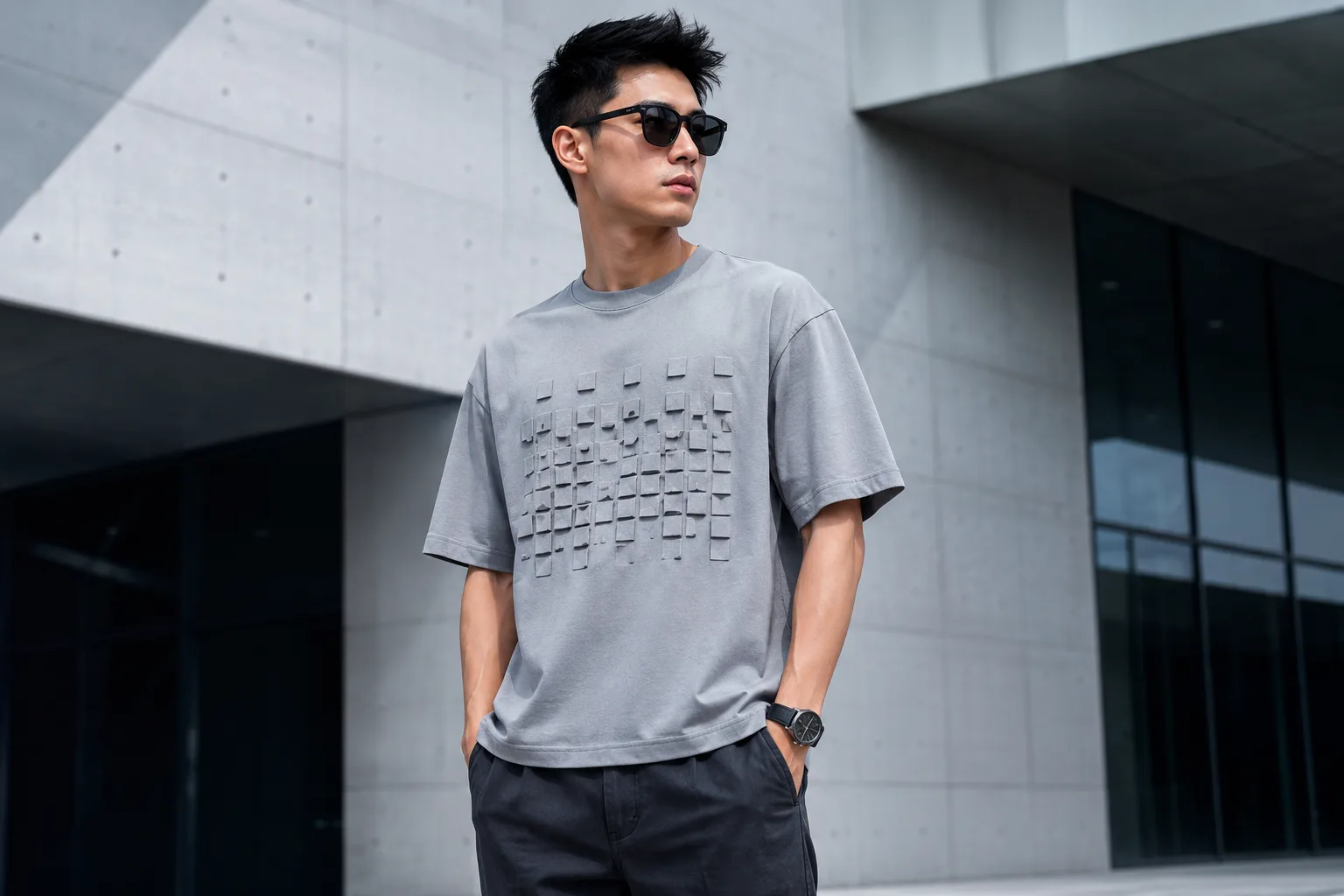 Áo Thun Nam Lâm Sơn 3D Tech Grey 01